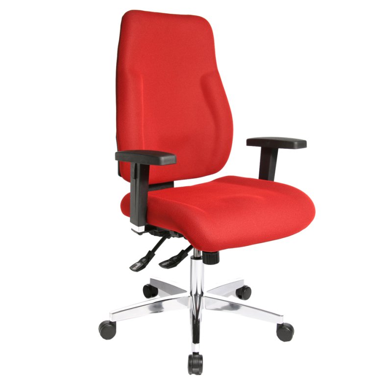 Topstar bureaustoel P 91, rood, draaibaar, hoogteverstelling